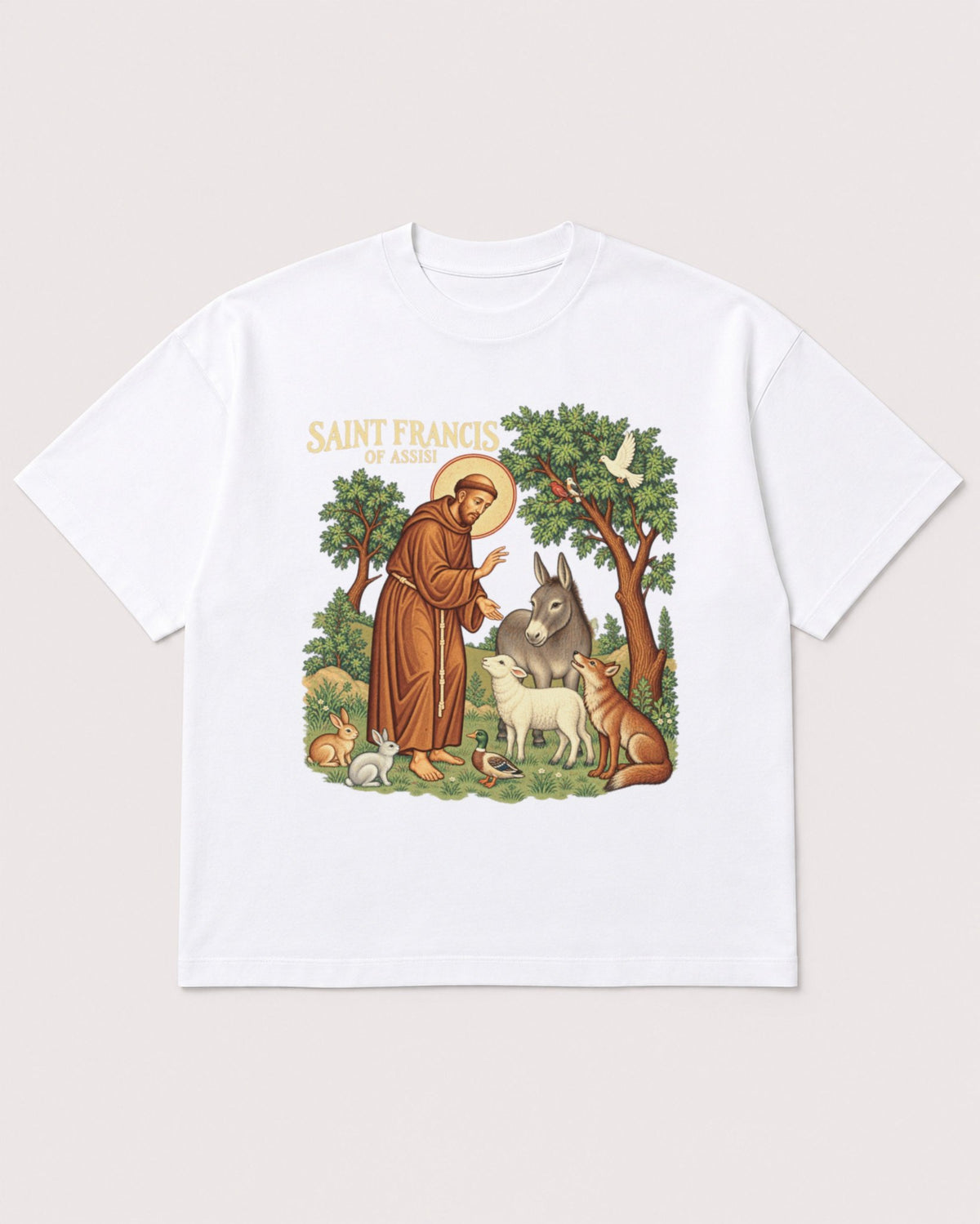 Mockup Boxy Heavyweight Tee White product
