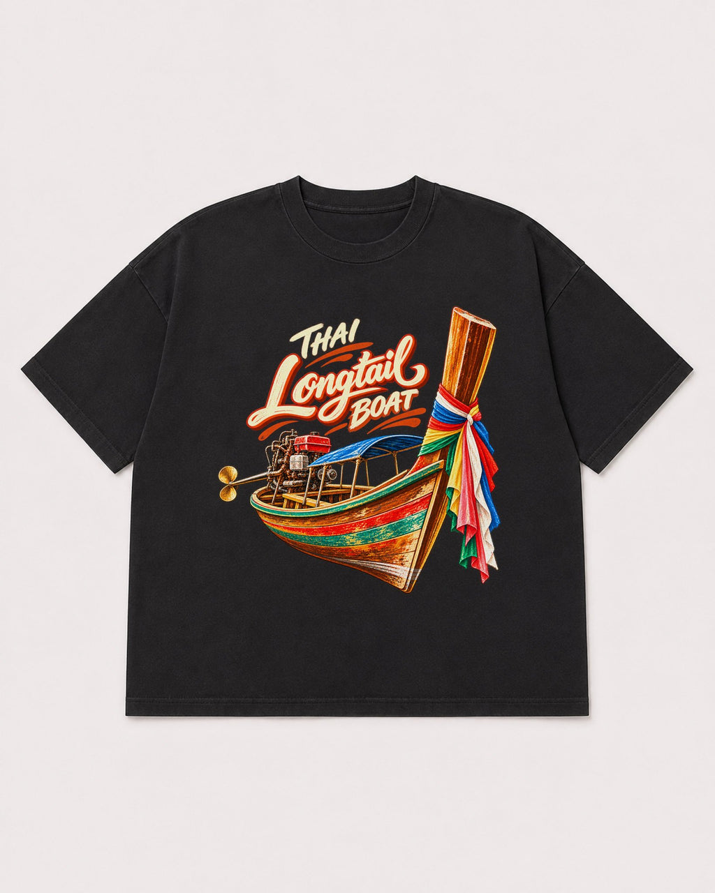 Mockup Boxy Heavyweight Tee Black product