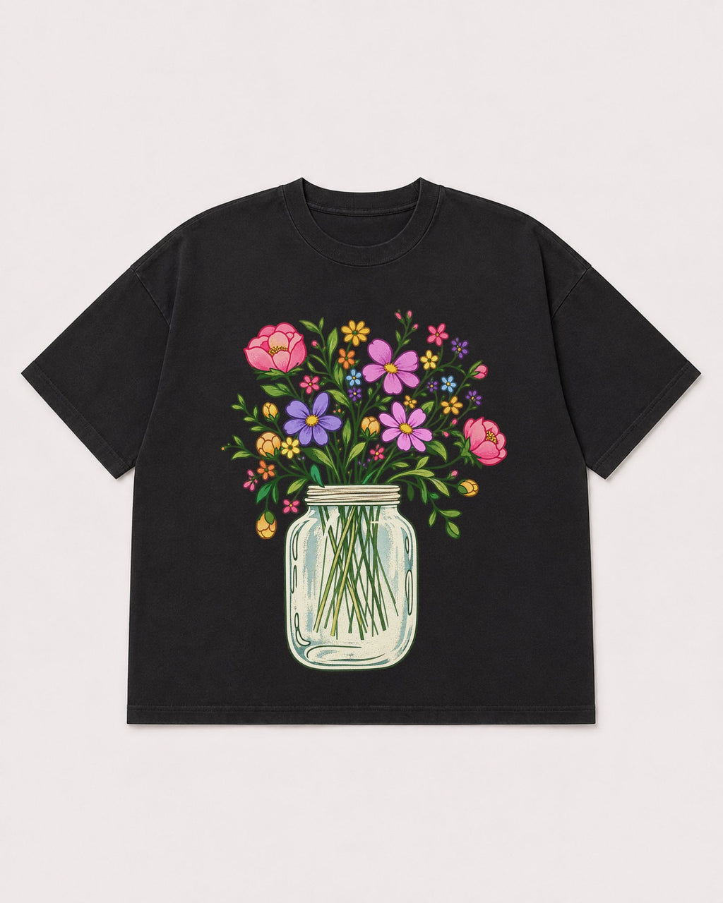 Mockup Boxy Heavyweight Tee Black product