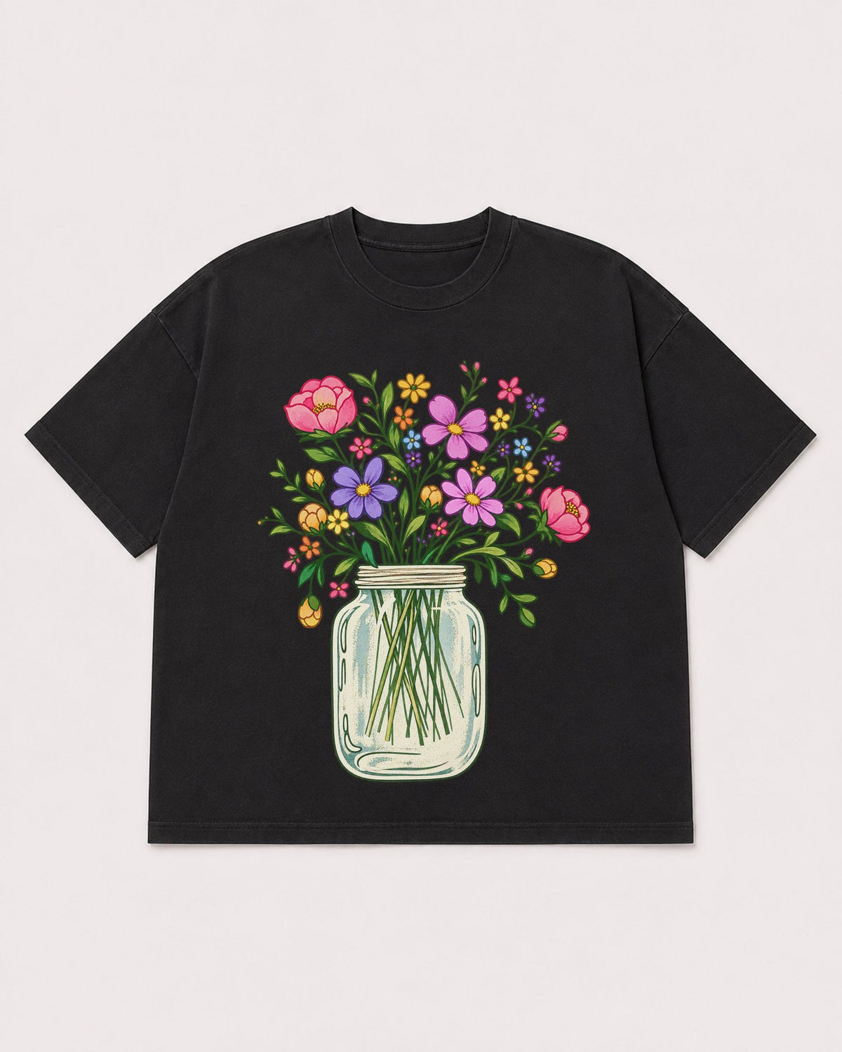 Mockup Boxy Heavyweight Tee Black product