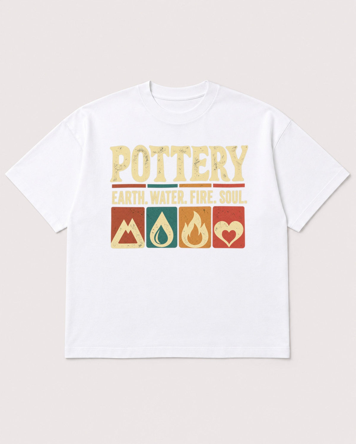 Mockup Boxy Heavyweight Tee White product