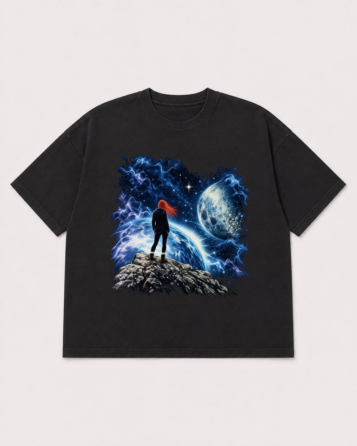 Mockup Boxy Heavyweight Tee Black product