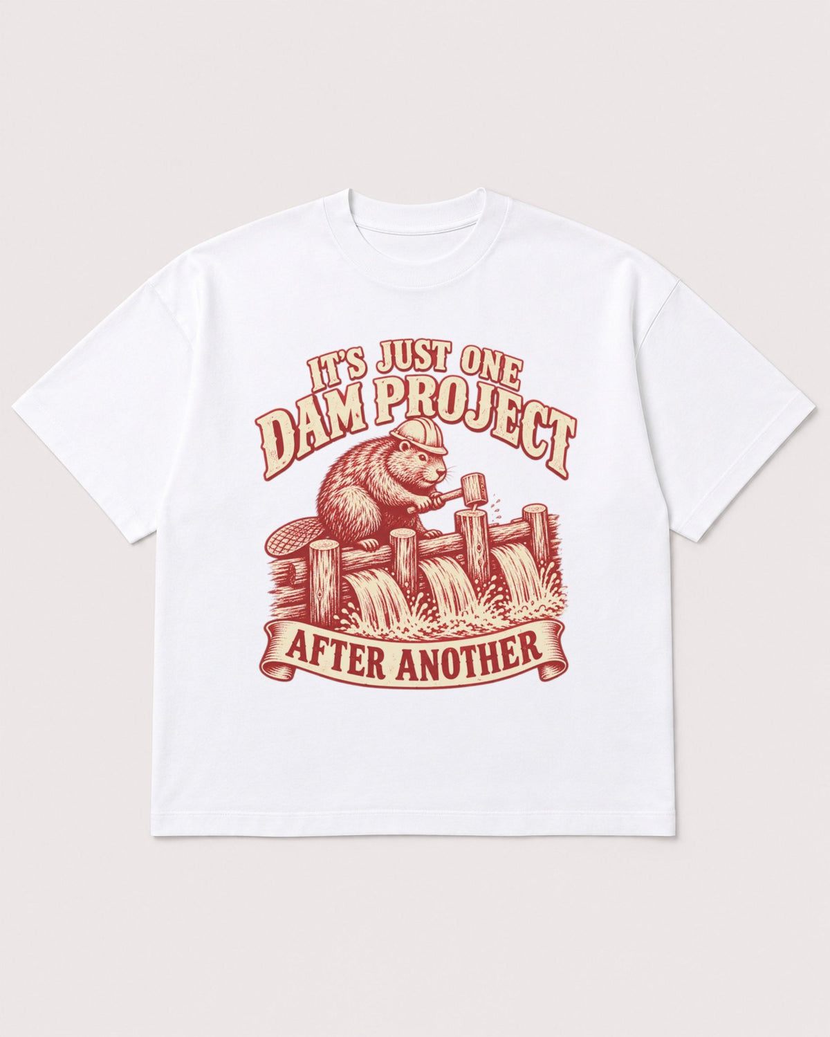 Mockup Boxy Heavyweight Tee White product