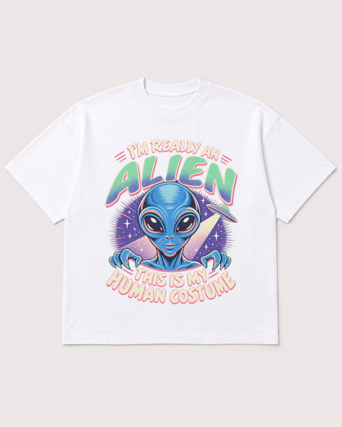 Mockup Boxy Heavyweight Tee White product