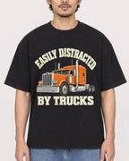 Mockup Boxy Heavyweight Tee Black male close-up 02