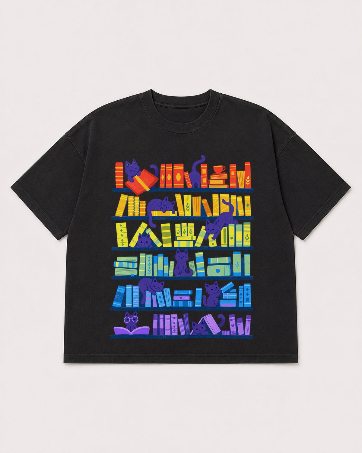 Mockup Boxy Heavyweight Tee Black product