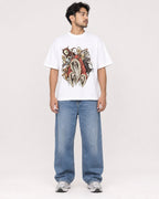 Mockup Boxy Heavyweight Tee White male full-body 02