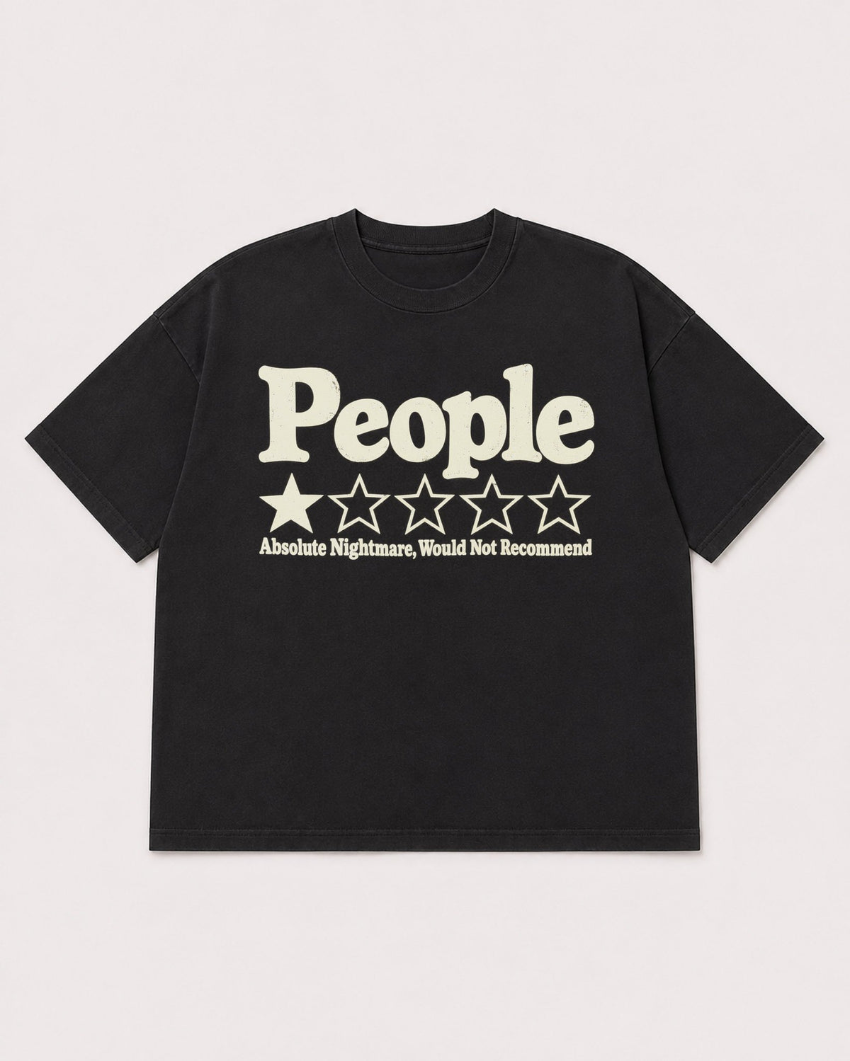 Mockup Boxy Heavyweight Tee Black product