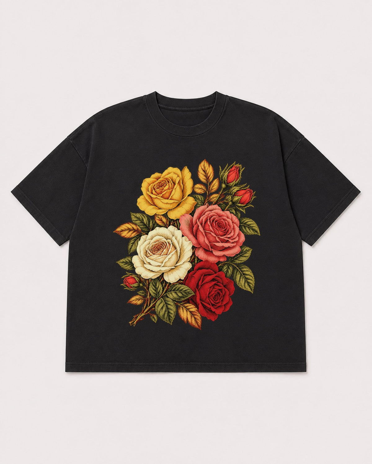 Mockup Boxy Heavyweight Tee Black product