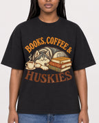 Mockup Boxy Heavyweight Tee Black female close-up 04