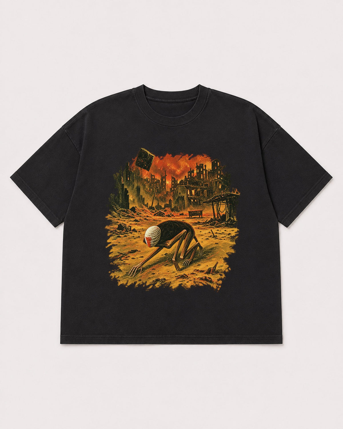 Mockup Boxy Heavyweight Tee Black product