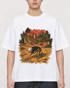 Mockup Boxy Heavyweight Tee White male close-up 01