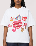 Mockup Boxy Heavyweight Tee White female close-up 04