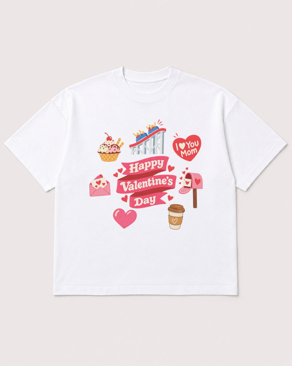 Mockup Boxy Heavyweight Tee White product