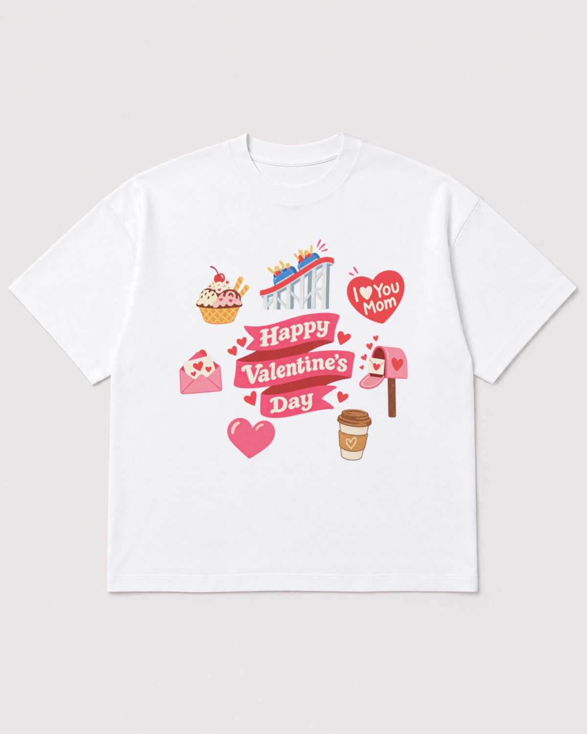 Mockup Boxy Heavyweight Tee White product
