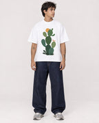 Mockup Boxy Heavyweight Tee White male full-body 06
