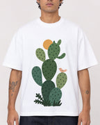 Mockup Boxy Heavyweight Tee White male close-up 06