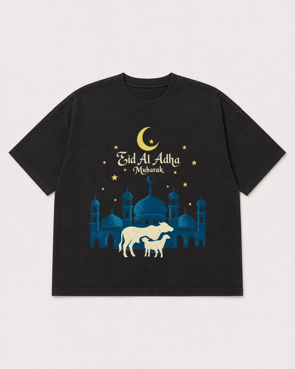Mockup Boxy Heavyweight Tee Black product