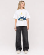 Mockup Boxy Heavyweight Tee White female full-body 08