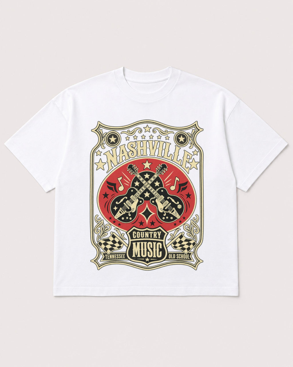 Mockup Boxy Heavyweight Tee White product