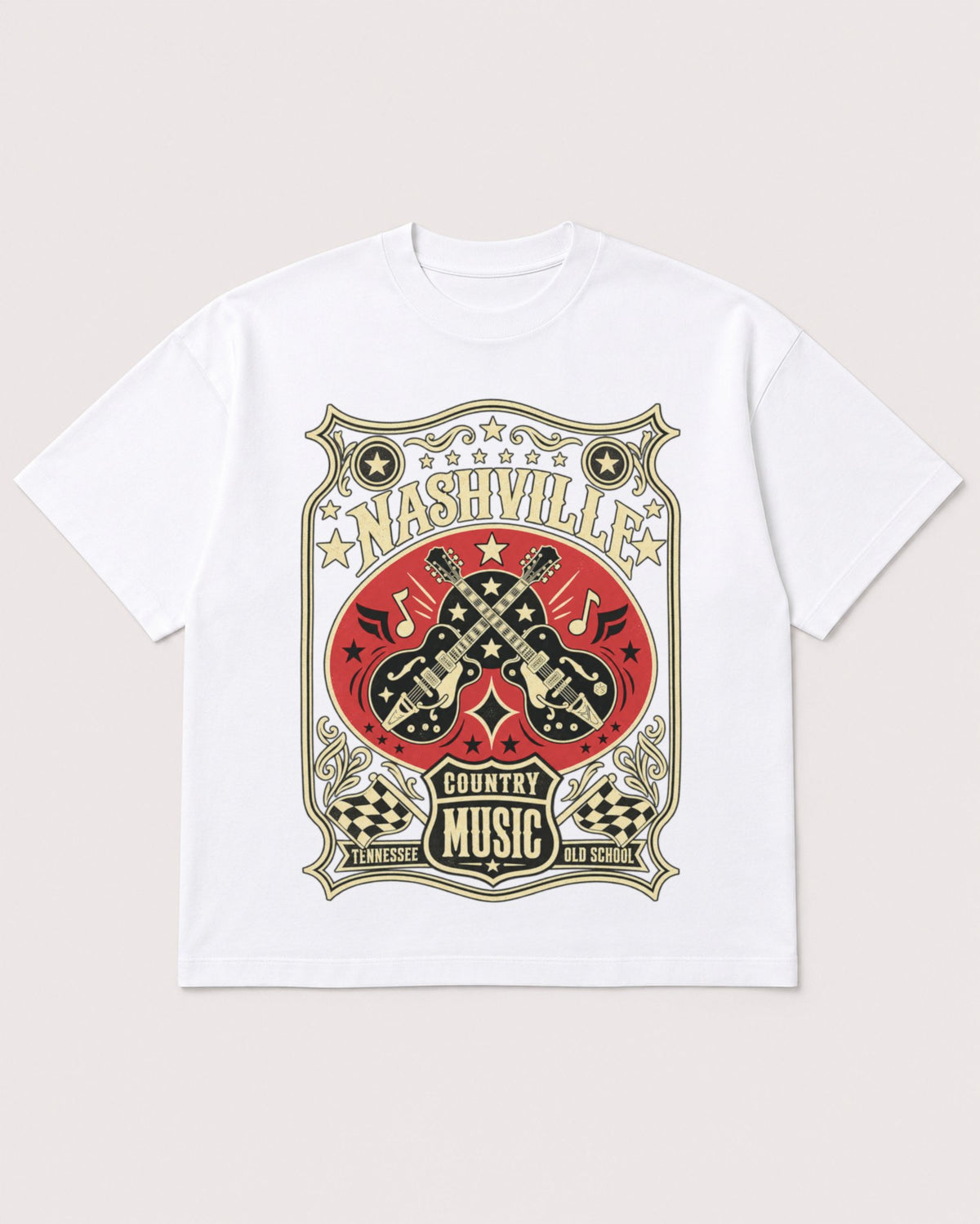 Mockup Boxy Heavyweight Tee White product