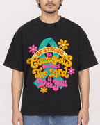 Mockup Boxy Heavyweight Tee Black male close-up 02