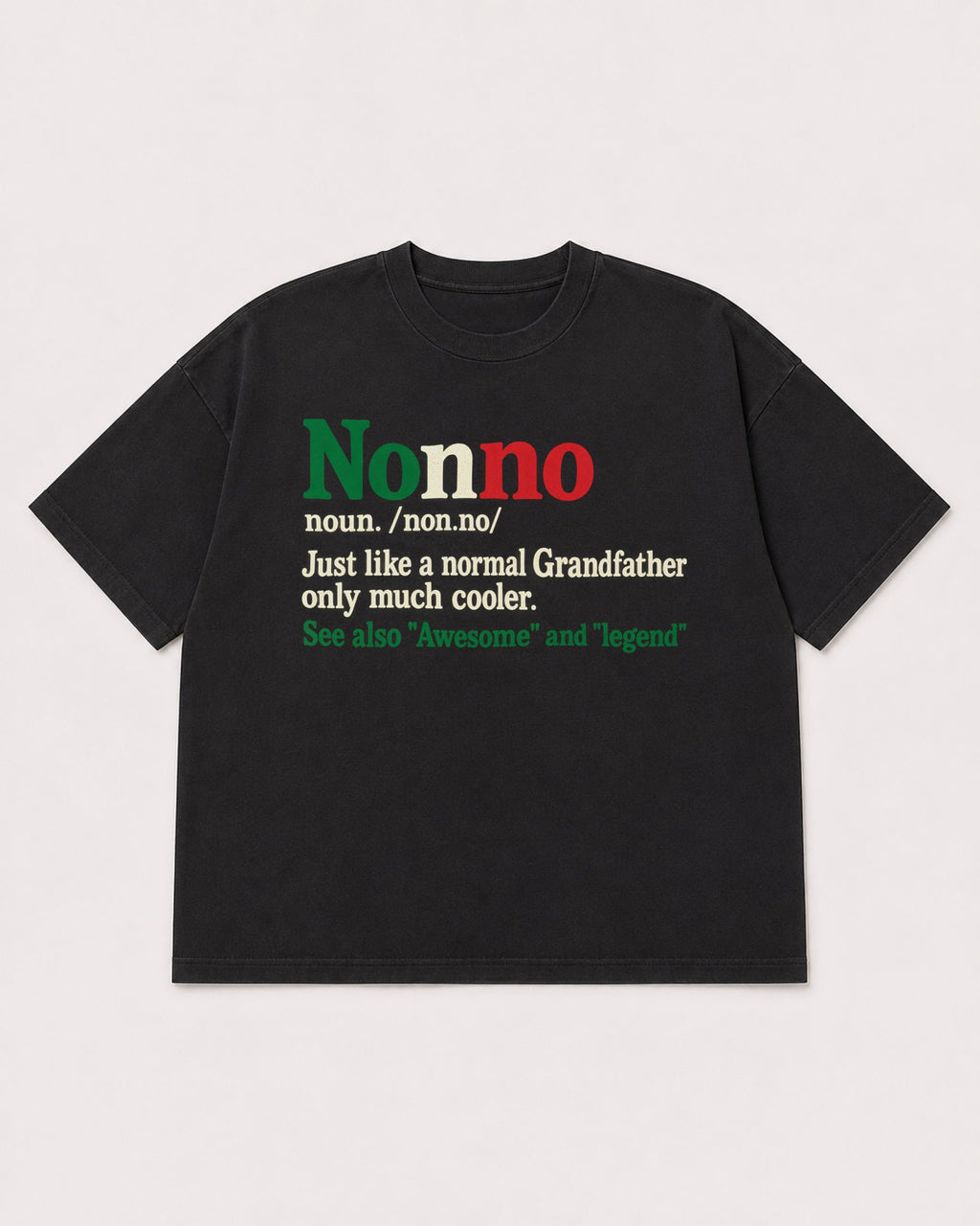 Mockup Boxy Heavyweight Tee Black product