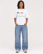 Mockup Boxy Heavyweight Tee White female full-body 15