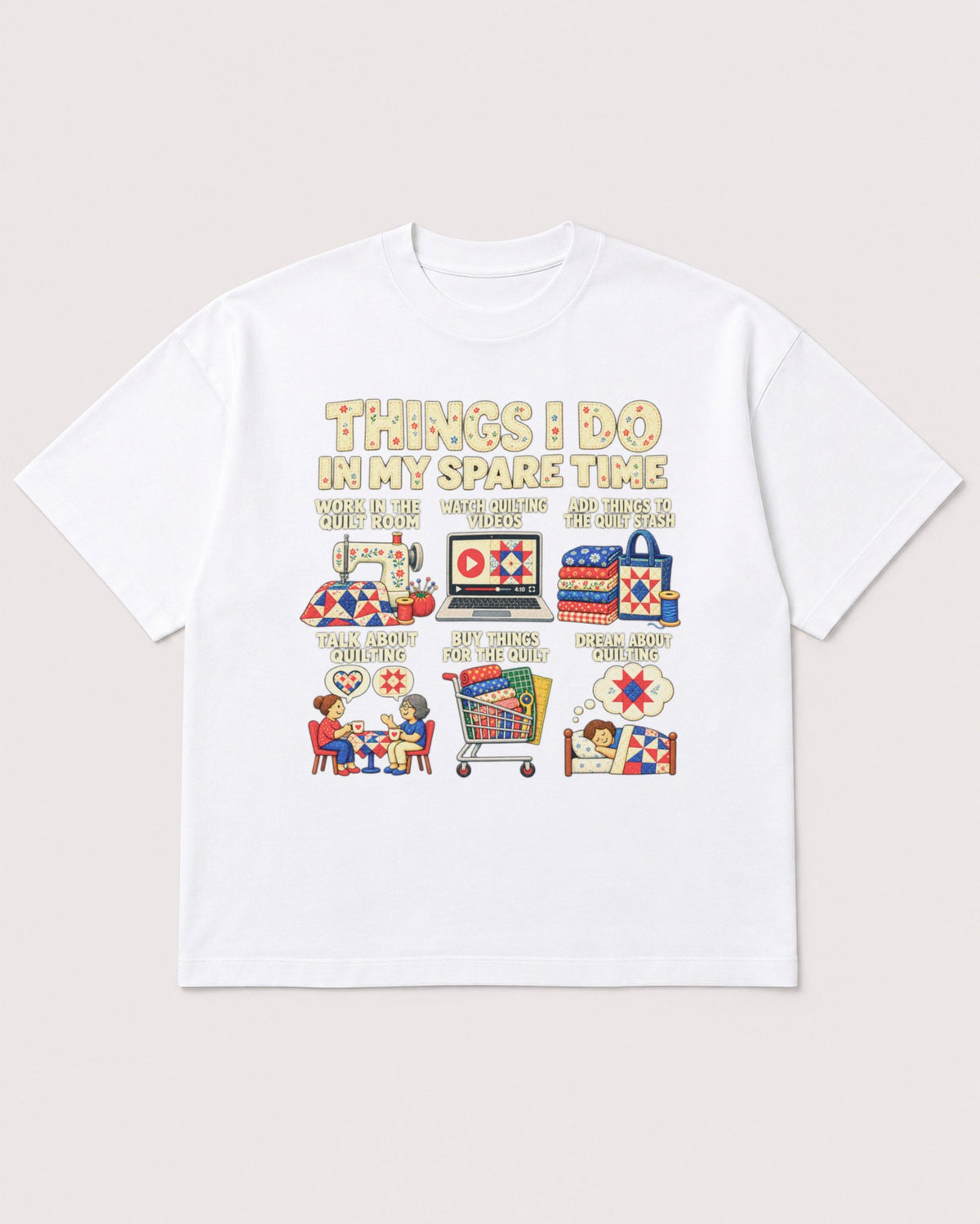 Mockup Boxy Heavyweight Tee White product