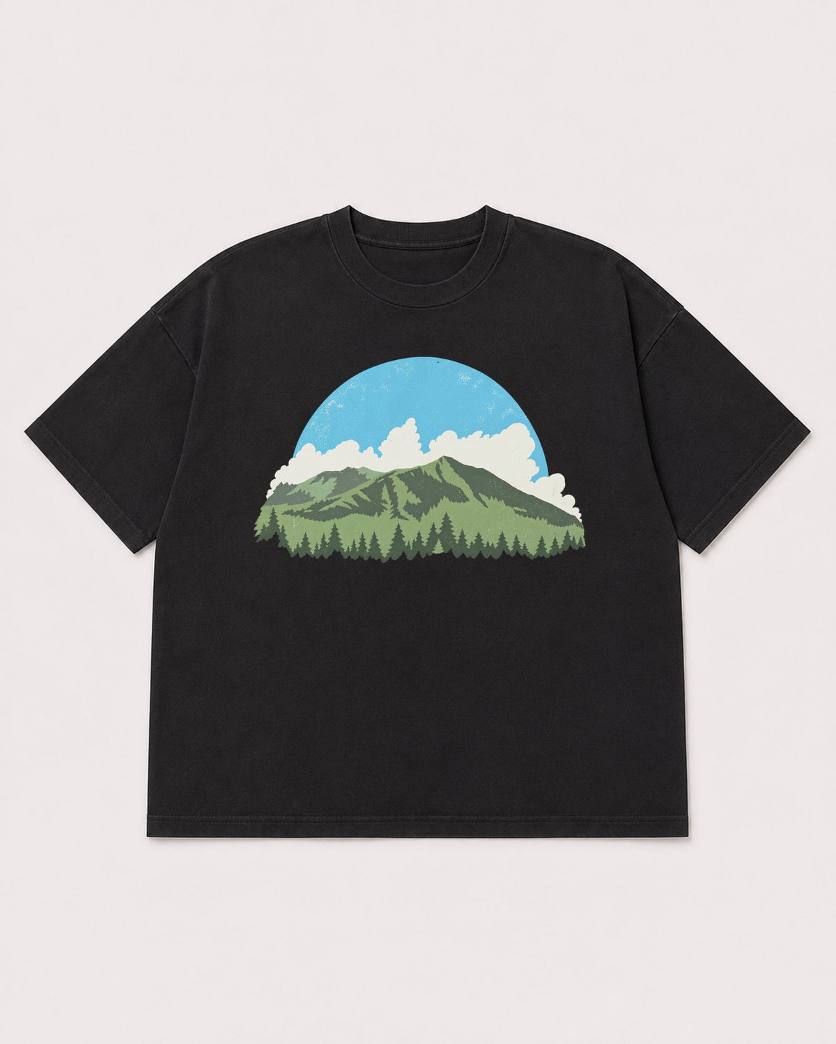 Mockup Boxy Heavyweight Tee Black product