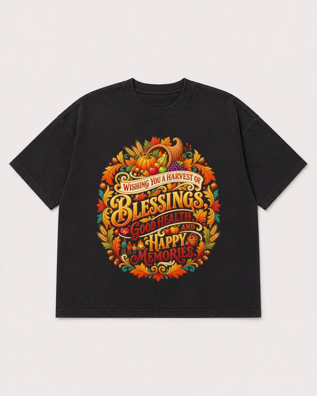 Mockup Boxy Heavyweight Tee Black product