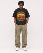 Mockup Boxy Heavyweight Tee Black male full-body 04