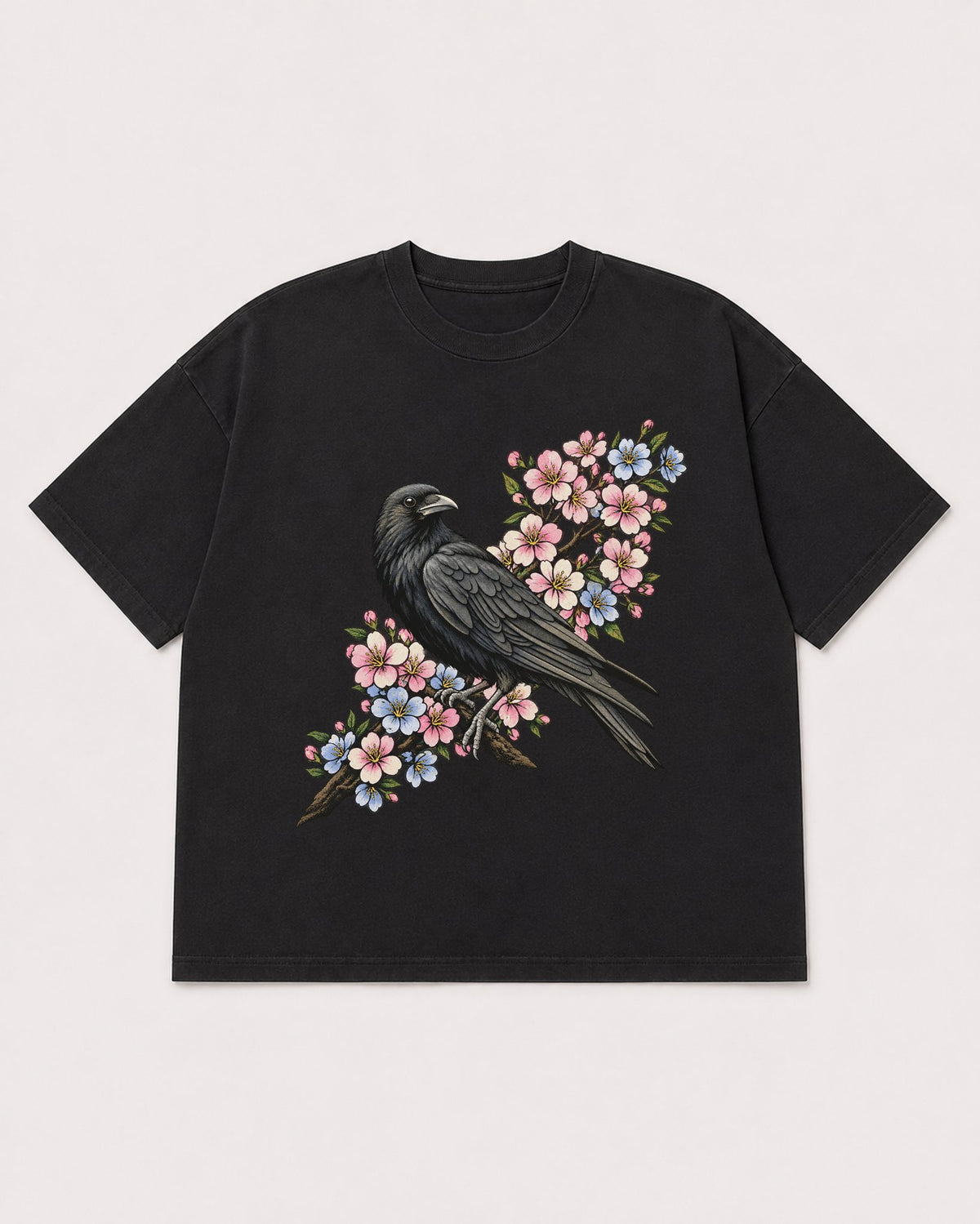 Mockup Boxy Heavyweight Tee Black product