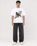 Mockup Boxy Heavyweight Tee White male full-body 20