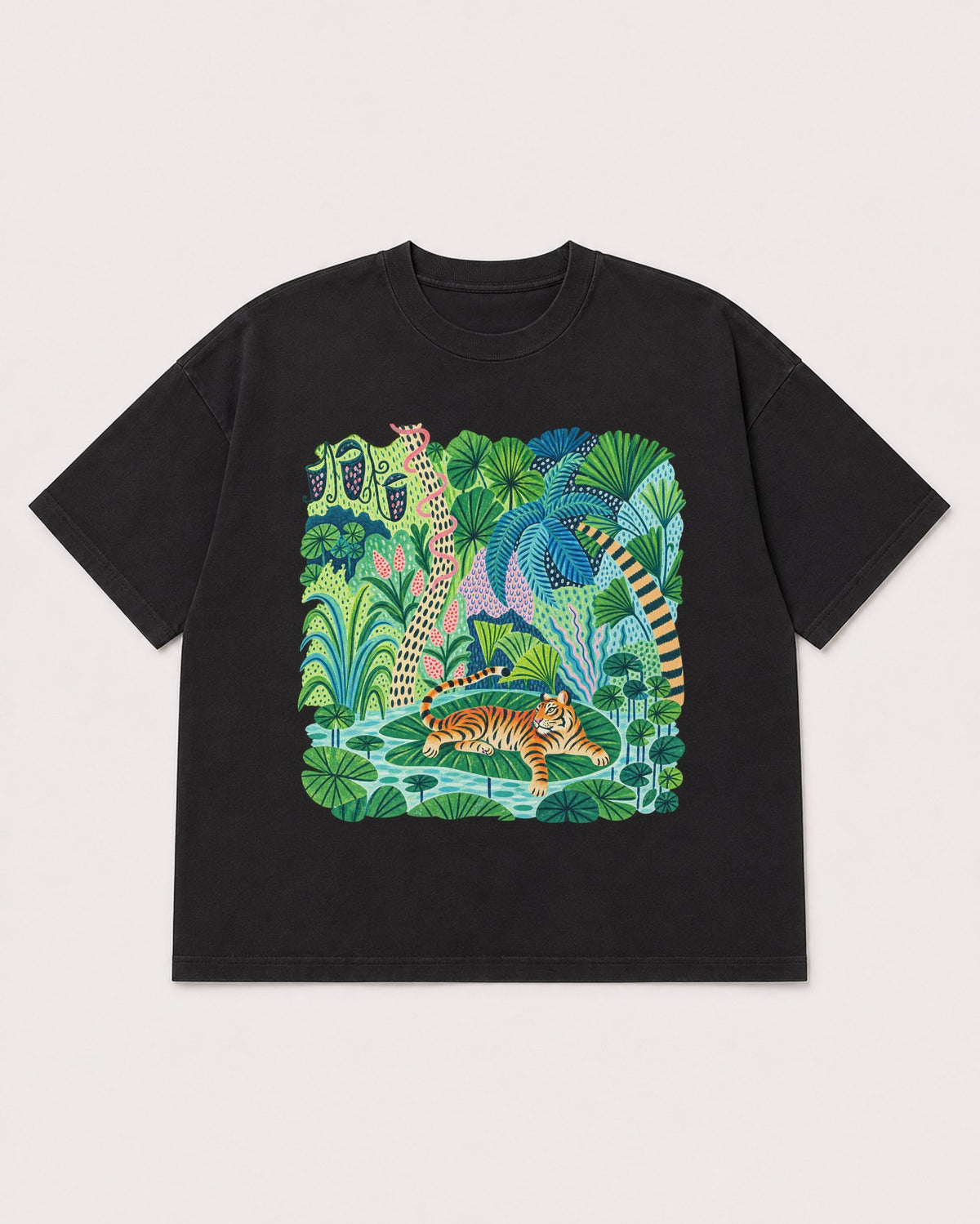 Mockup Boxy Heavyweight Tee Black product