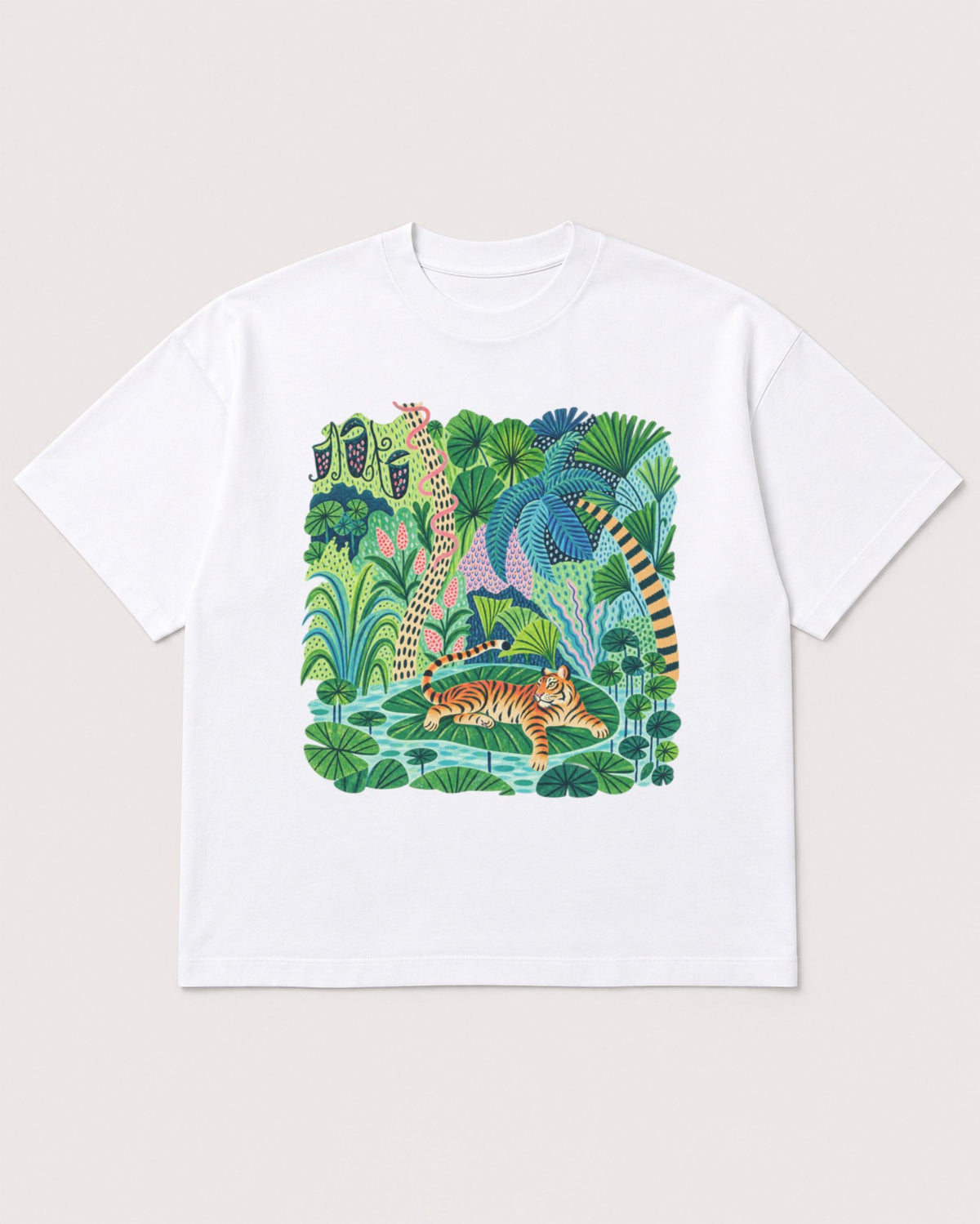 Mockup Boxy Heavyweight Tee White product