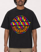 Mockup Boxy Heavyweight Tee Black male close-up 04
