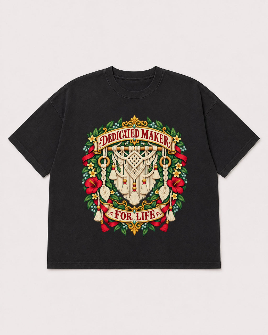 Mockup Boxy Heavyweight Tee Black product