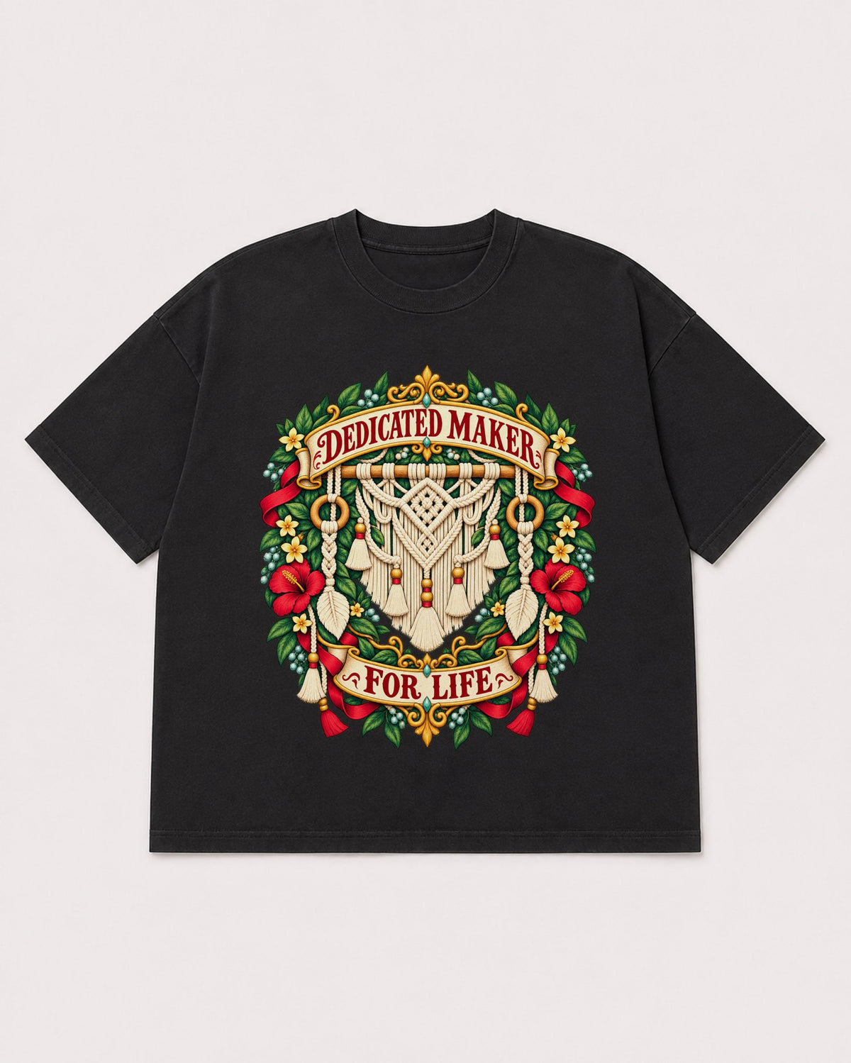 Mockup Boxy Heavyweight Tee Black product