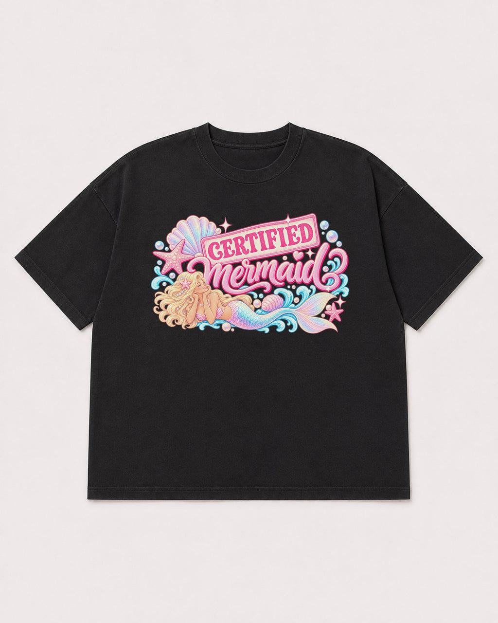 Mockup Boxy Heavyweight Tee Black product