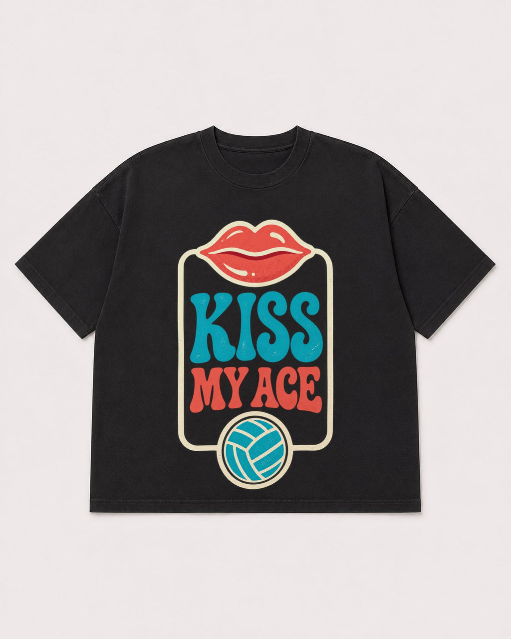 Mockup Boxy Heavyweight Tee Black product