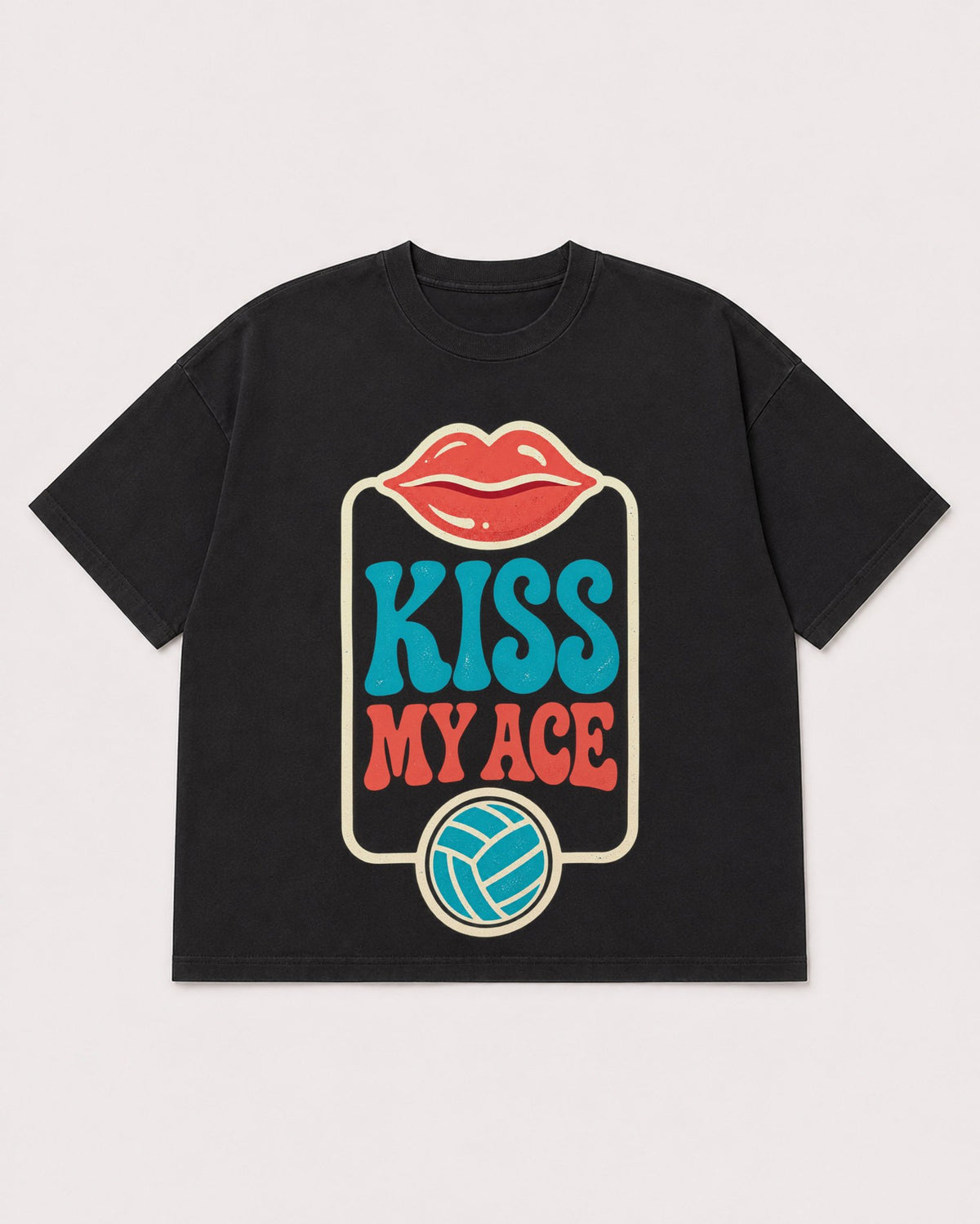 Mockup Boxy Heavyweight Tee Black product