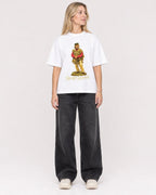 Mockup Boxy Heavyweight Tee White female full-body 08
