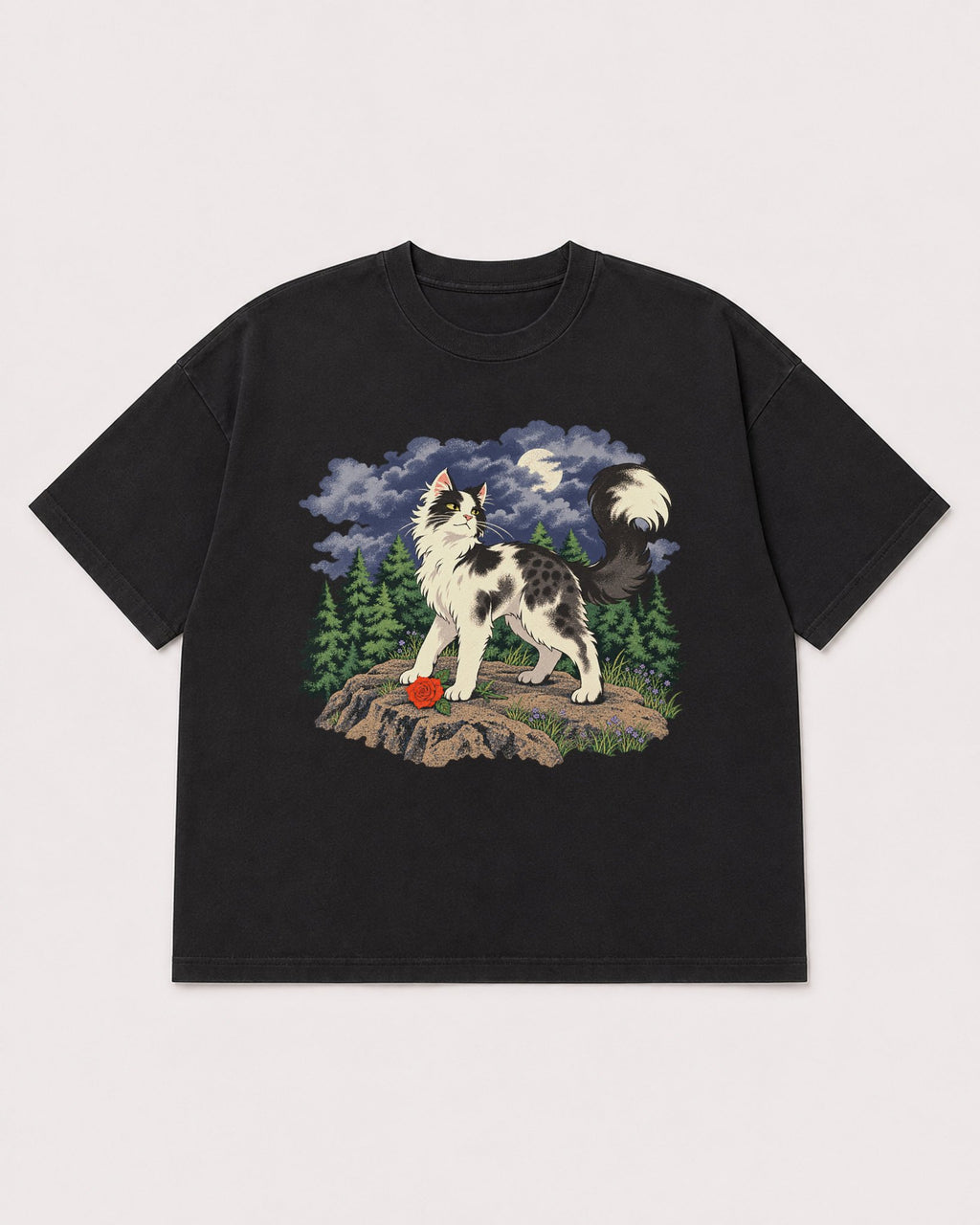 Mockup Boxy Heavyweight Tee Black product