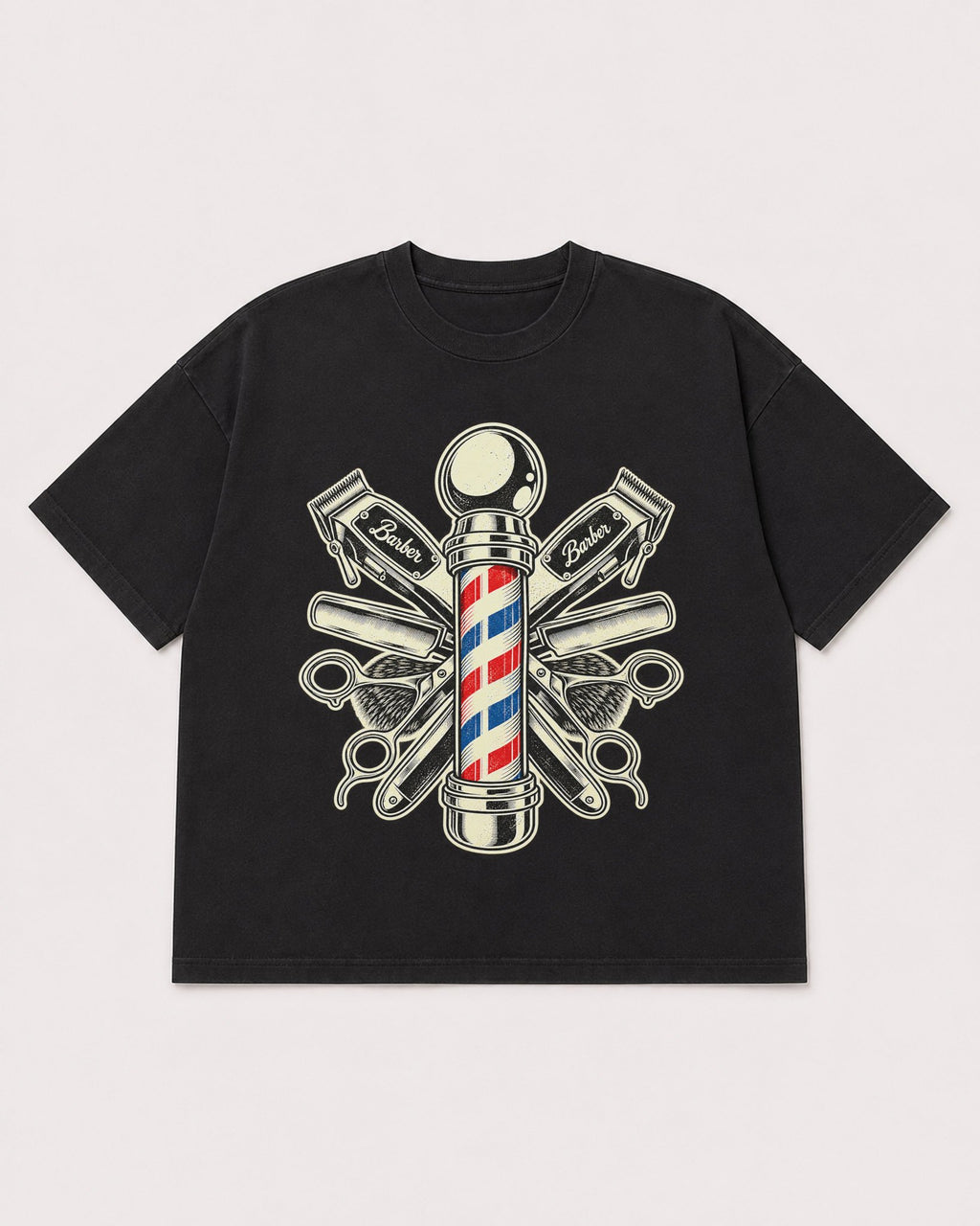 Mockup Boxy Heavyweight Tee Black product