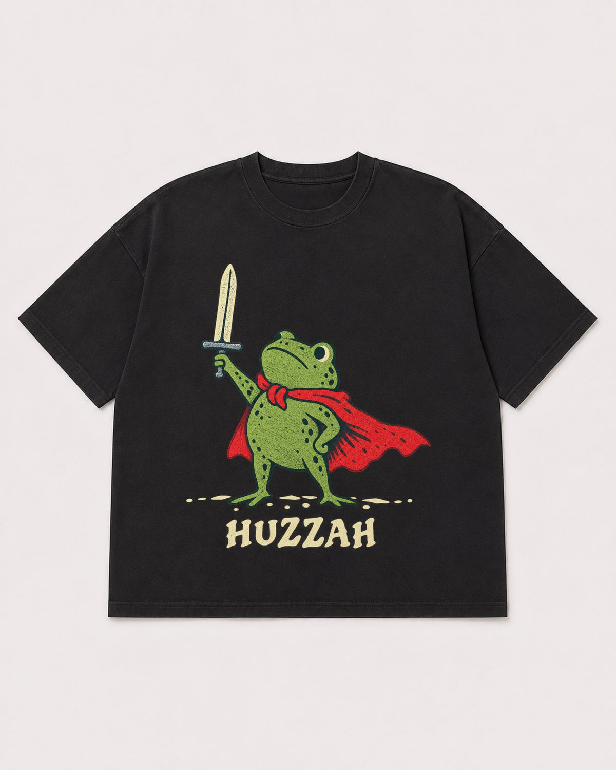 Mockup Boxy Heavyweight Tee Black product