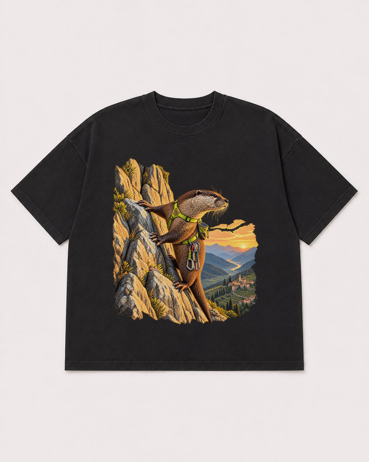 Mockup Boxy Heavyweight Tee Black product