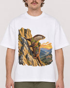 Mockup Boxy Heavyweight Tee White male close-up 09
