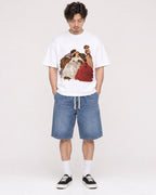 Mockup Boxy Heavyweight Tee White male full-body 03