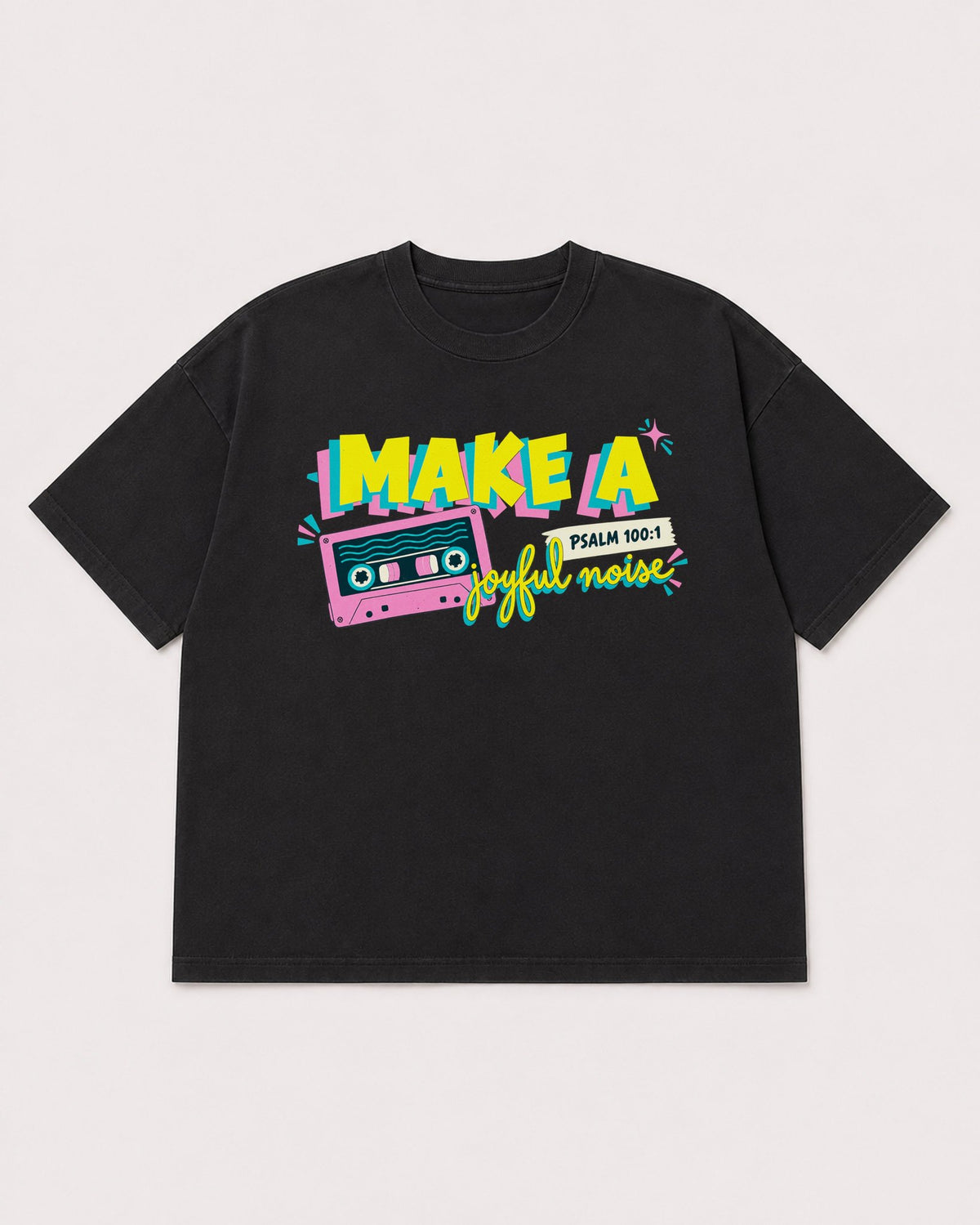 Mockup Boxy Heavyweight Tee Black product